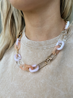 Pink Chain Necklace